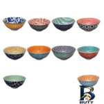 نمای بسته بندی ست فنجان و نعلبکی پاشاباغچه مدل Aqua کد 95040 - بسته ۶ عددی برچسب و بسته بندی