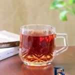 نمای بسته بندی فنجان بلور و شیشه اصفهان مدل هایلین بسته 6 عددی برچسب و بسته بندی