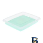 نمای بسته بندی ظرف نگهدارنده پلاستیکی مدل جاگوشتی لارج مناسب برای فریزر بسته 10 عددی برچسب و بسته بندی