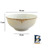 نمای بسته بندی کاسه آبگوشت خوری چینی پارس کد 19-463 بسته ۶ عددی برچسب و بسته بندی