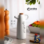 نمای بسته بندی ظرف روغن کیچن کارولین مدل V.OIL برچسب و بسته بندی