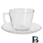 نمای بسته بندی ست نعلبکی و فنجان پاشاباغچه مدل Vella 97302 بسته 6 عددی برچسب و بسته بندی