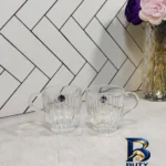 نمای بسته بندی فنجان بلور و شیشه اصفهان مدل برلین بسته 6 عددی برچسب و بسته بندی