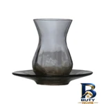 نمای بسته بندی ست فنجان و نعلبکی ۱۲ پارچه لاو مدل ALYAS۱-BROWN-L اصل برچسب و بسته بندی