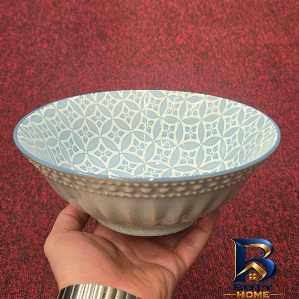 نمای جزئیات کاسه دنی هوم مدل سالاد خوری با کیفیت نمای نزدیک بافت مغزها