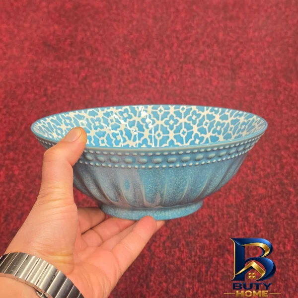 نمای جزئیات کاسه دنی هوم مدل سالاد خوری با طراحی زیبا نمای نزدیک بافت مغزها