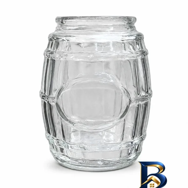 نمای بسته بندی استکان مدل Barrel اصل برچسب و بسته بندی