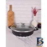نمای بسته بندی تابه اس جی چدن گرانیتی با کیفیت بالا برچسب و بسته بندی