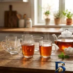 نمای بسته بندی استکان کاوه مدل آتن کد 35 مجموعه شش عددی برچسب و بسته بندی