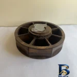 نمای جزئیات جعبه چای وارمردار طرح ۸خانه گرد نمای نزدیک بافت مغزها