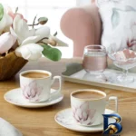 نمای بسته بندی سرویس چای خوری ۴ پارچه ۲ نفره انگلیش هوم مدل Magnolia جدید برچسب و بسته بندی