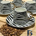 نمای بسته بندی سرویس قهوه خوری ۱۲ پارچه آرو مدل Zebra برچسب و بسته بندی