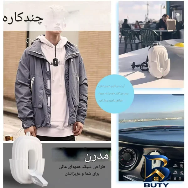 نمای بسته بندی دستگاه تصفیه کننده هوا خانگی یک مرحله ای مدل BAP-۰۵ اصل برچسب و بسته بندی