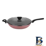 نمای بسته بندی تابه گرانیت تکنو با سوپاپ بخار و دسته جداشونده برچسب و بسته بندی