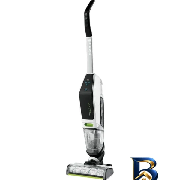 نمای کناری جارو شارژی عصایی بیسل مدل CrossWave X۷ Plus Cordless ۳۴۰۱Z با باتری لیتیومی ۳۰۰۰mAh، موتور ۲۵۰ وات، مکش و شست وشوی