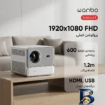 نمای بسته بندی ویدئو پروژکتور ونبو مدل DaVinci 1 با کیفیت عالی برچسب و بسته بندی