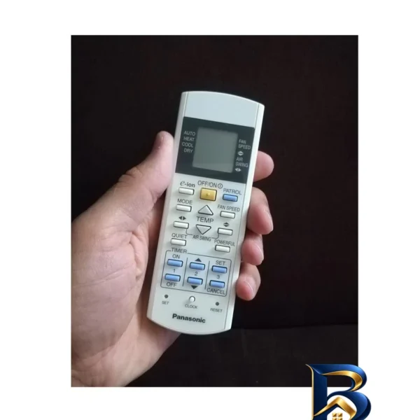 نمای بسته بندی ریموت کنترل مدل 526 پاناسونیک مناسب کولر گازی Panasonic برچسب و بسته بندی