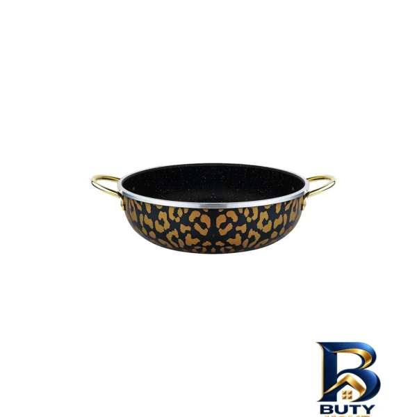 نمای بسته بندی تابه گرانیتی دو دسته با طراحی مناسب برچسب و بسته بندی
