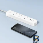 نمای جزئیات چندراهی برق شیائومی مدل XMCXB۰۱GB اصل نمای نزدیک بافت پرز