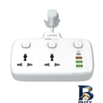 نمای جزئیات چندراهی برق الدینیو مدل SC-۲۴۱۳ Multi-way Power Supply And ۴-port Cmart Charg اصل نمای نزدیک بافت پرز