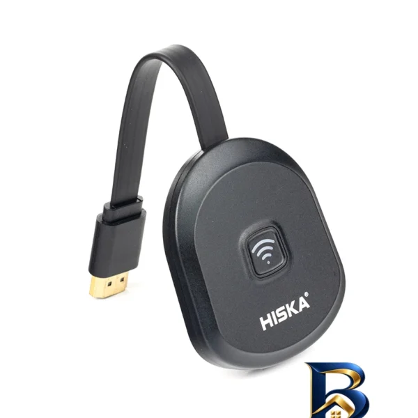 نمای بسته بندی HDMI دانگل هیسکا مدل HR-۳۰ اصل برچسب و بسته بندی