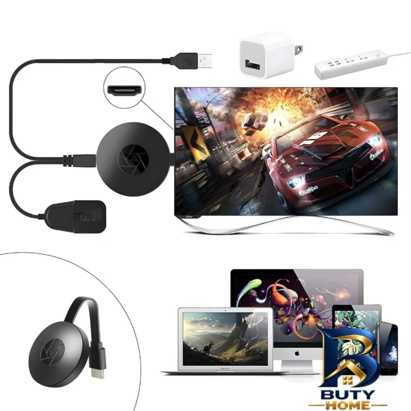 نمای بسته بندی HDMI دانگل وی نت مدل P۹۸ اصل برچسب و بسته بندی