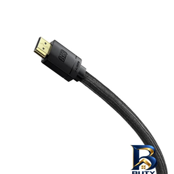 نمای بسته بندی کابل HDMI باسئوس مدل CAKGQ-L۰۱ طول ۳ متر اصل برچسب و بسته بندی