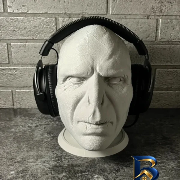 نمای بسته بندی پایه نگهدارنده هدفون مدل Lord Voldemort برچسب و بسته بندی