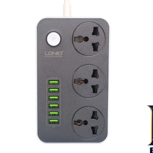 نمای جزئیات شارژر USB و چندراهی برق الدینیو مدل SC۳۶۰۴ اصل نمای نزدیک بافت پرز