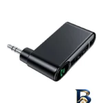 نمای بسته بندی فرستنده صدا بلوتوثی باسئوس مدل Qiyin AUX Car برچسب و بسته بندی