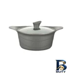 نمای بسته بندی قابلمه عروس دیاکو با روکش گرانیت و طراحی مناسب برچسب و بسته بندی
