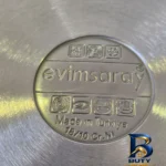 نمای بسته بندی تابه استیل اویم سارای با طراحی نچسب و دو دسته برچسب و بسته بندی