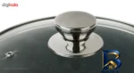 نمای بسته بندی قابلمه گرانیتی ام جی اس با در شیشه ای و دسته های آلومینیومی برچسب و بسته بندی