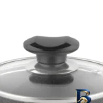 نمای بسته بندی قابلمه گرانیت تیارا با روکش باکیفیت و طراحی ساده برچسب و بسته بندی