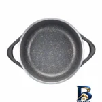 نمای بسته بندی قابلمه گرانیت عروس مدل ویکتوریا برچسب و بسته بندی