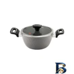 نمای بسته بندی سرویس قابلمه و تابه گرانیت ۱۴ پارچه ام جی اس مدل ماینز برچسب و بسته بندی