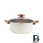 نمای بسته بندی سرویس پخت و پز ۳ پارچه اویز مدل SW۲۲۲۲ اصل برچسب و بسته بندی