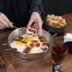 نمای بسته بندی سرویس تابه چکشی مدل 1066 مجموعه پنج عددی برچسب و بسته بندی