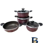 نمای بسته بندی سرویس پخت و پز ۷ پارچه مدل لانه زنبوری ۷pc.set برچسب و بسته بندی