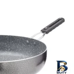 نمای بسته بندی تابه گرانیت عروس با روکش باکیفیت و دسته مقاوم برچسب و بسته بندی