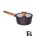 نمای بسته بندی سرویس قابلمه و تابه گرانیتی ۱۲ پارچه گری پن مدل دسته چوبی برچسب و بسته بندی