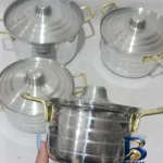 نمای بسته بندی سرویس قابلمه روحی ۸ پارچه مدل خط کد j۵۴۶۱۵۰ اصل برچسب و بسته بندی