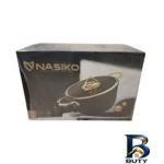 نمای بسته بندی سرویس گرانیت قابلمه و تابه 10 پارچه ناسیکو مدل گلد برچسب و بسته بندی