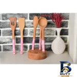 نمای جزئیات سرویس ملاقه و کفگیر 6 پارچه ریور کد 8436 نمای نزدیک دانه