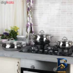 نمای بسته بندی سرویس پخت و پز 9 پارچه کرکماز مدل تامبیک کد 1800 برچسب و بسته بندی