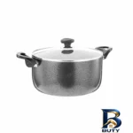 نمای جزئیات قابلمه عروس گرانیتی مدل پارمیس با دسته باکالیت نمای نزدیک دانه