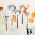 نمای بسته بندی سرویس ملاقه و کفگیر 5 پارچه کاراجا مدل Pop-Up برچسب و بسته بندی