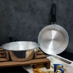 نمای بسته بندی سرویس تابه چکشی 4 پارچه مدل روحی با طراحی زیبا برچسب و بسته بندی