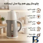 نمای بسته بندی چای ساز ایستاده بیتا مدل روی هم برچسب و بسته بندی