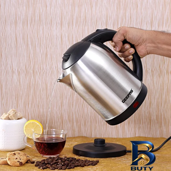 نمای بسته بندی کتری برقی جی پاس مدل GK۵۴۶۶B اصل برچسب و بسته بندی